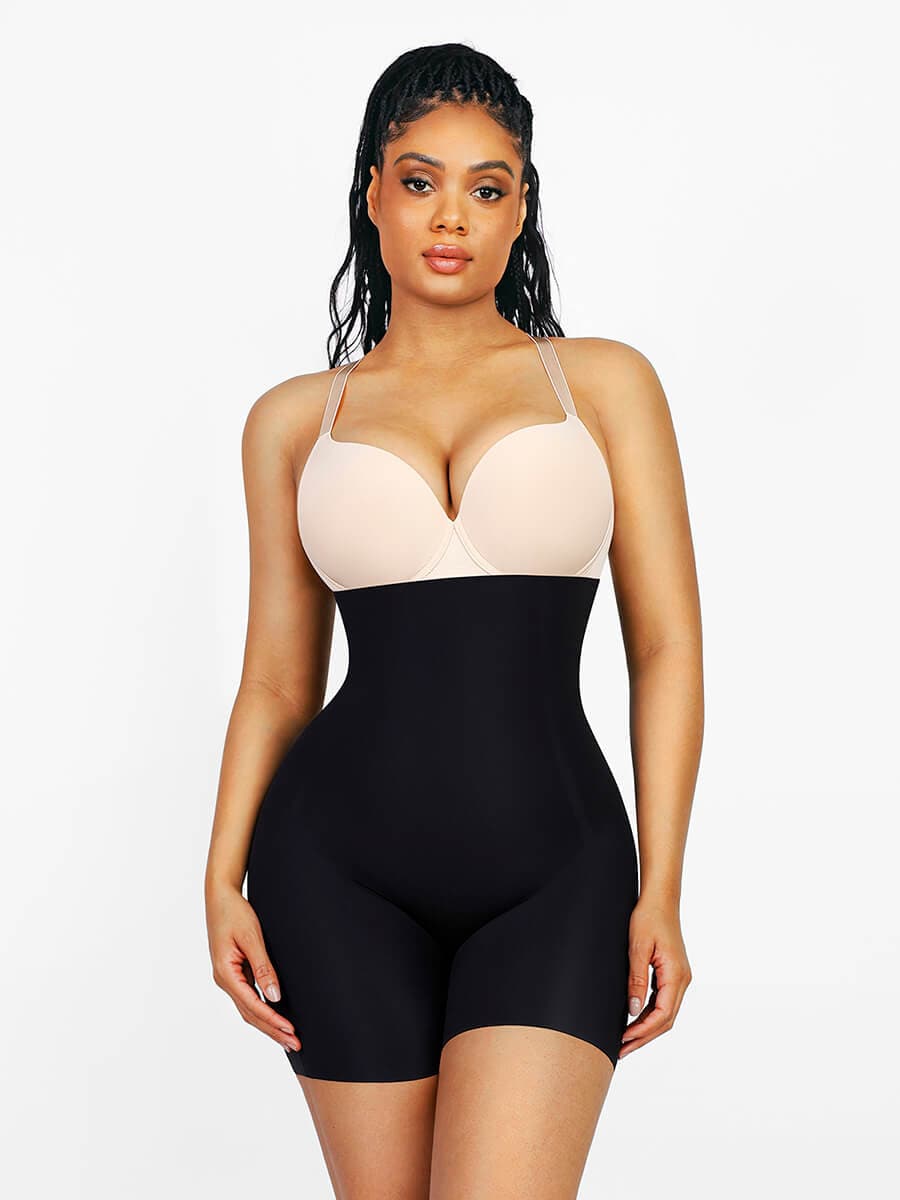 High Waist Butt Lifter Built-in Removable Buttock Pads