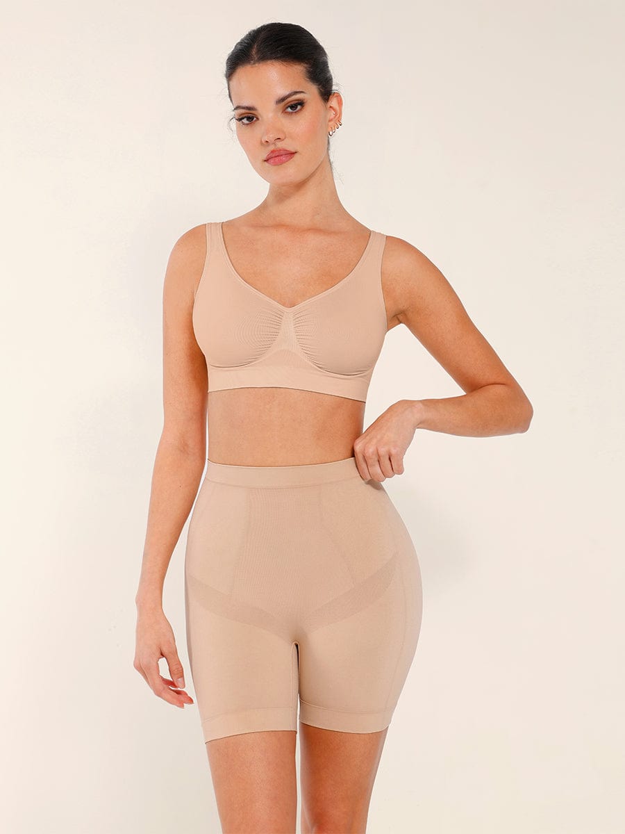 Seamless Slimming Mid-Waist Boyshorts Panties