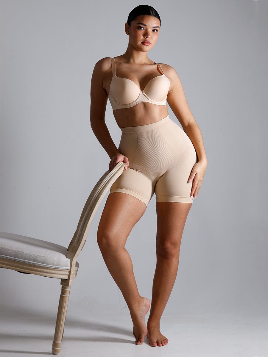 Seamless Slimming Mid-Waist Boyshorts Panties