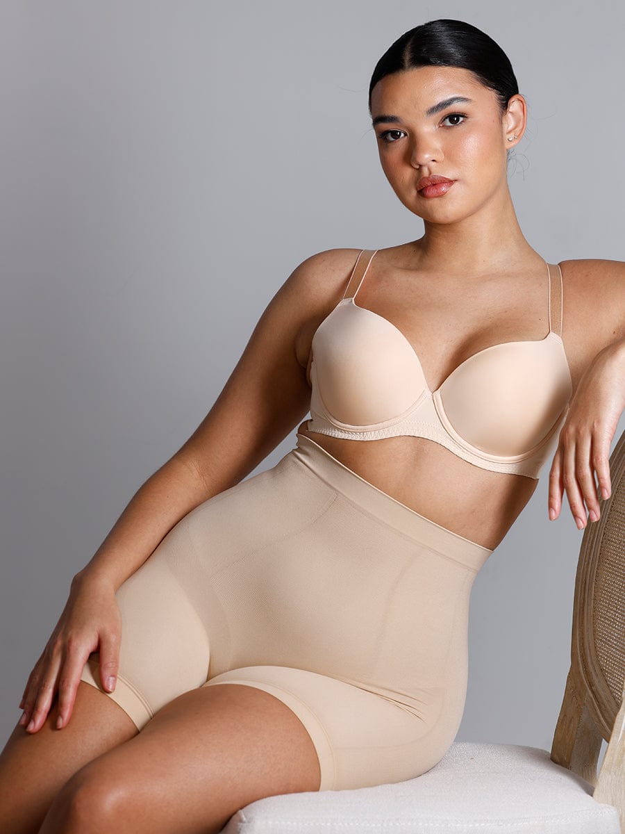 Seamless Slimming Mid-Waist Boyshorts Panties