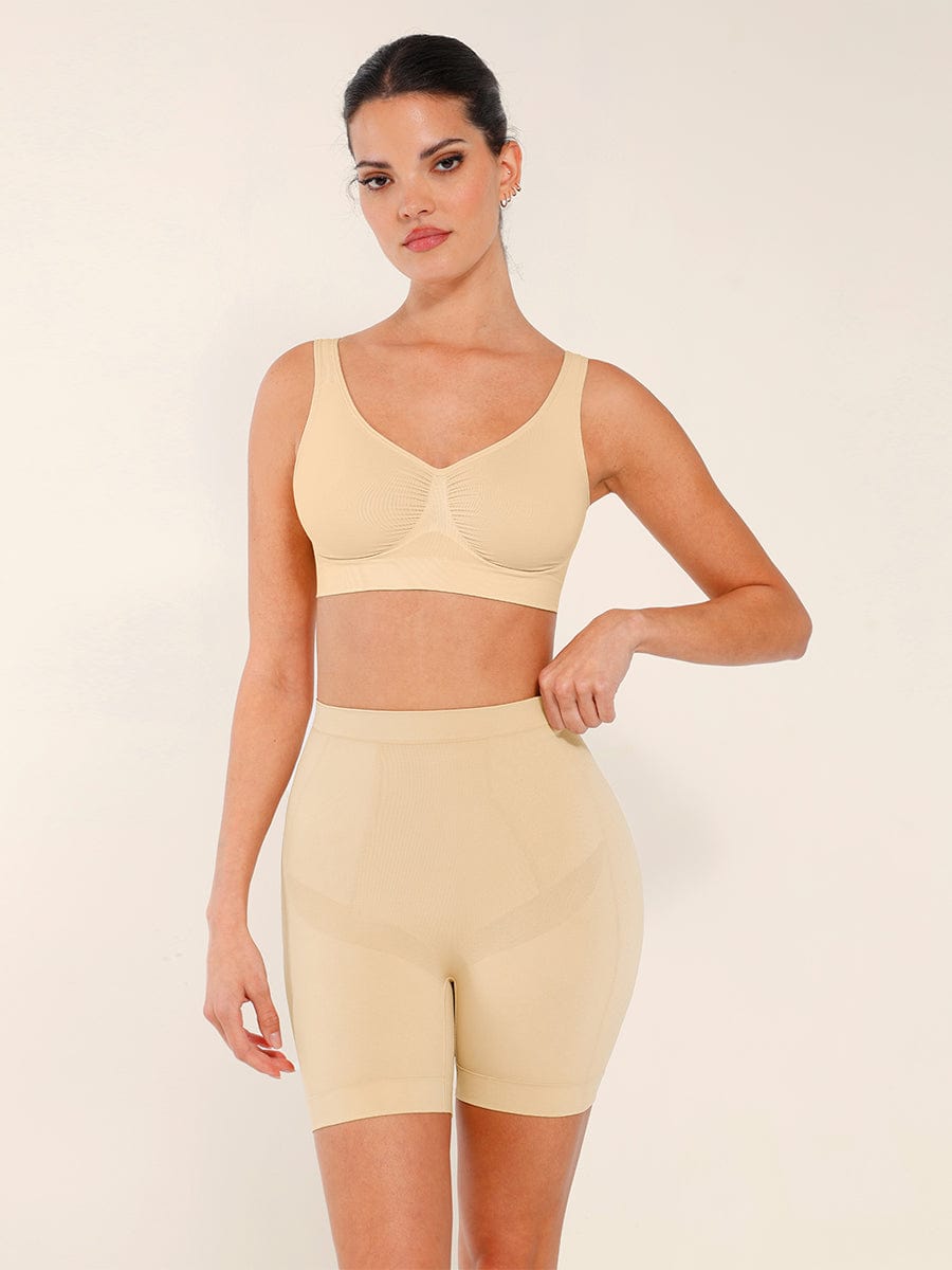 Seamless Slimming Mid-Waist Boyshorts Panties