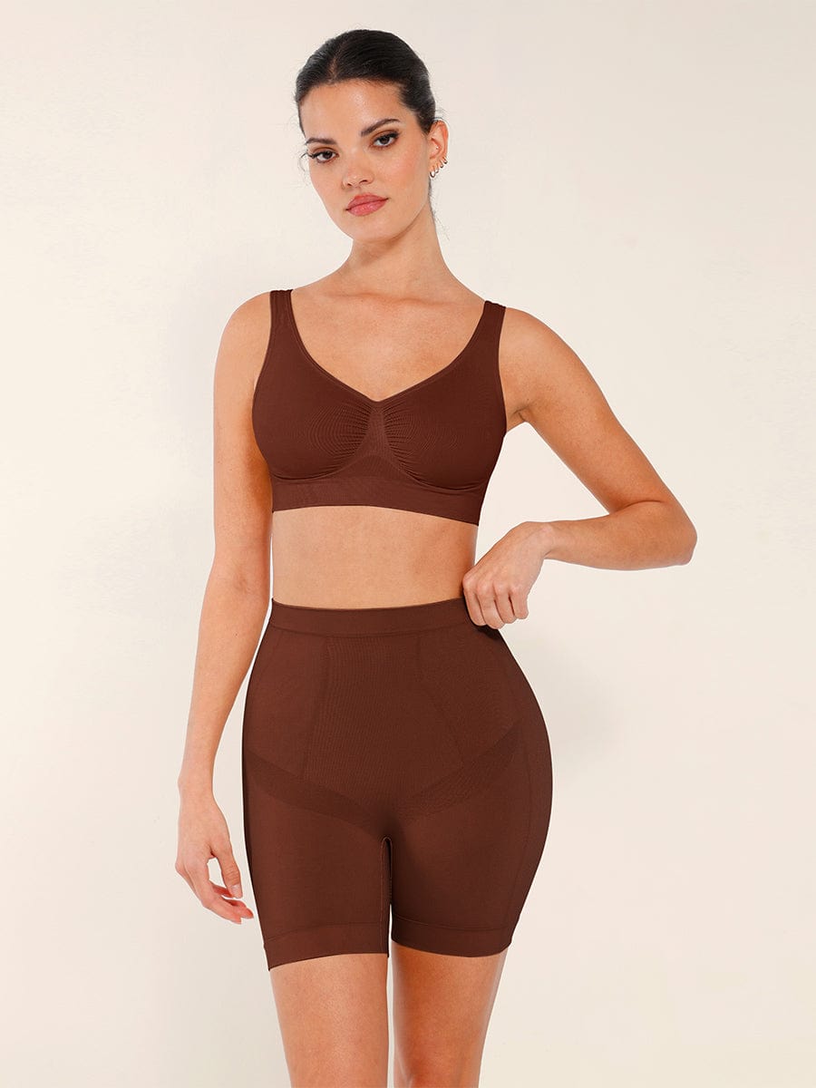 Seamless Slimming Mid-Waist Boyshorts Panties