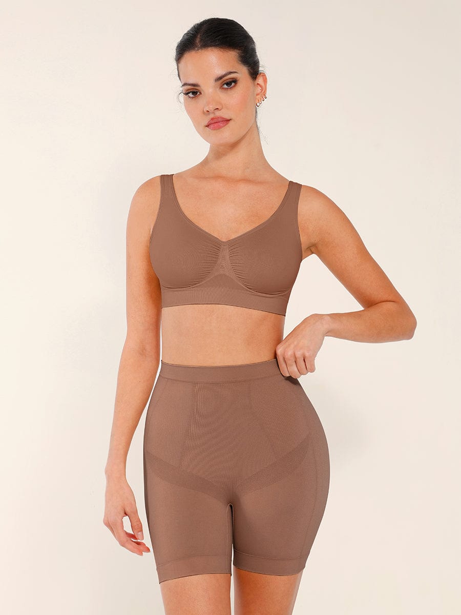 Seamless Slimming Mid-Waist Boyshorts Panties