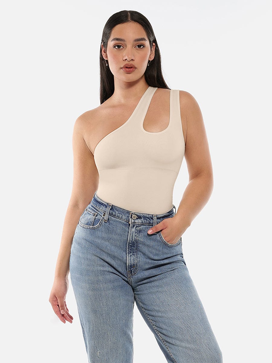 One-shoulder Bodysuit