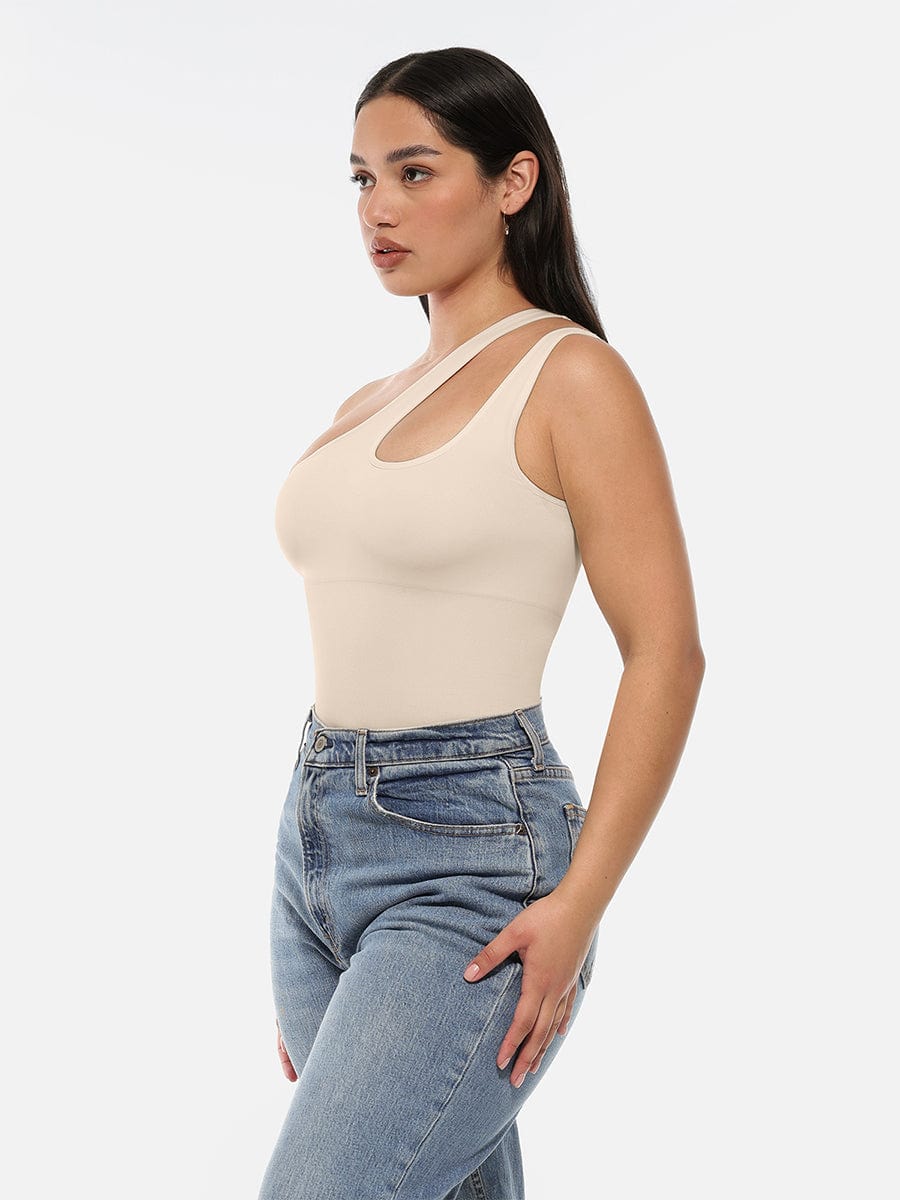 One-shoulder Bodysuit