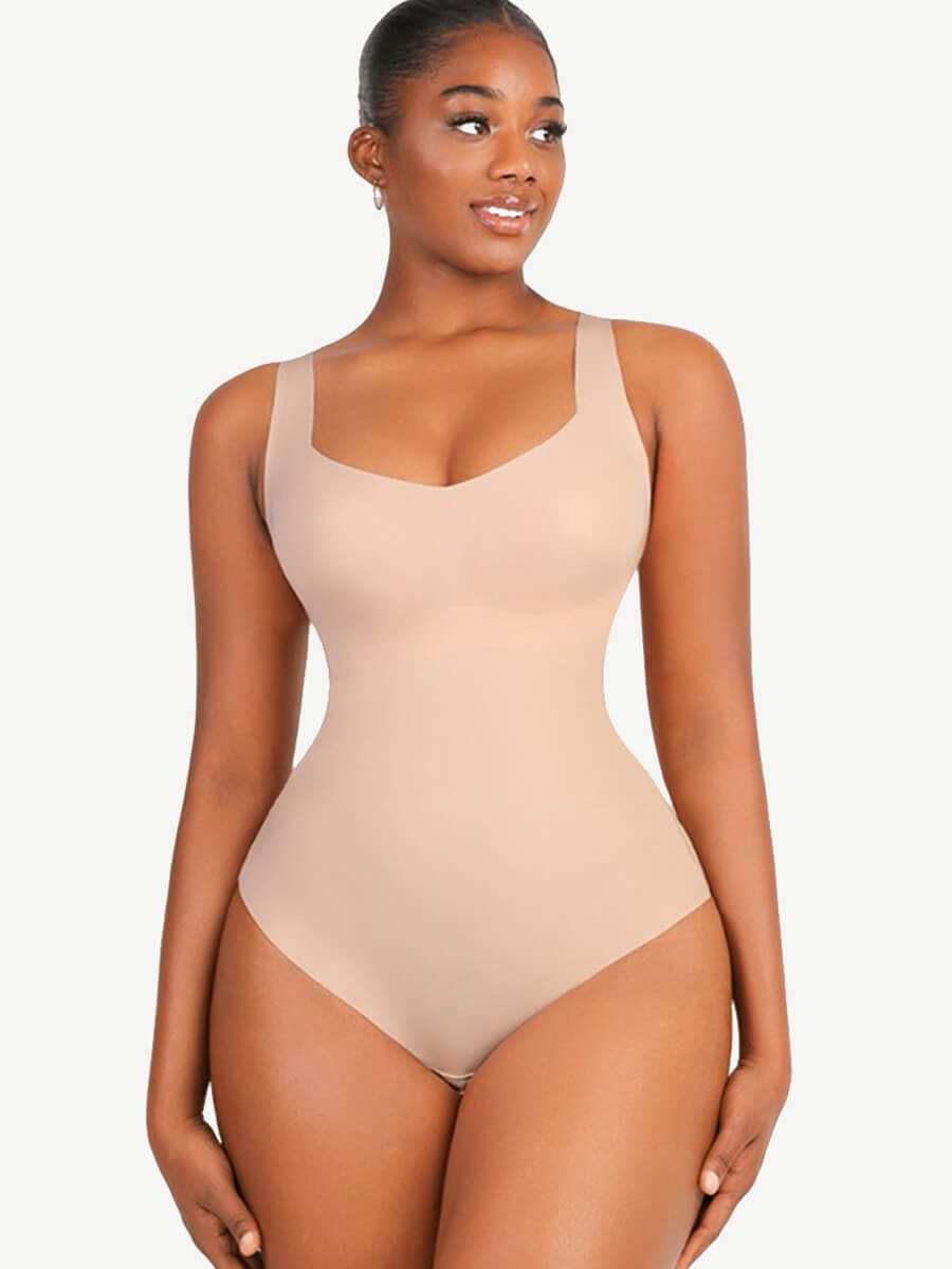 Slim V Neck Bodysuit