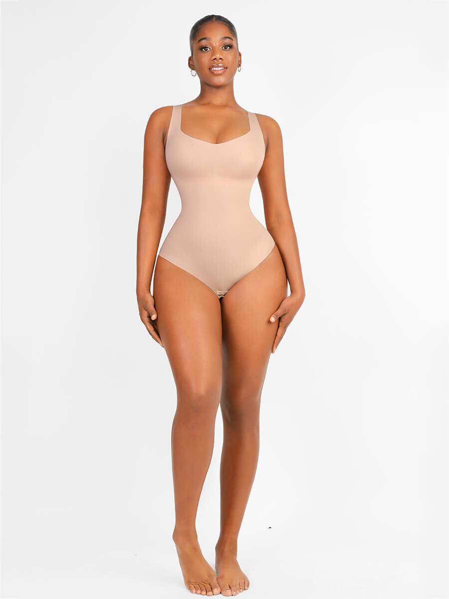 Slim V Neck Bodysuit