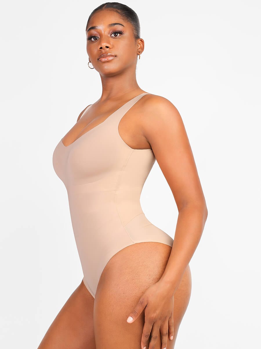 Slim V Neck Bodysuit