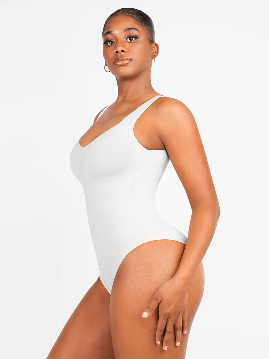 Slim V Neck Bodysuit