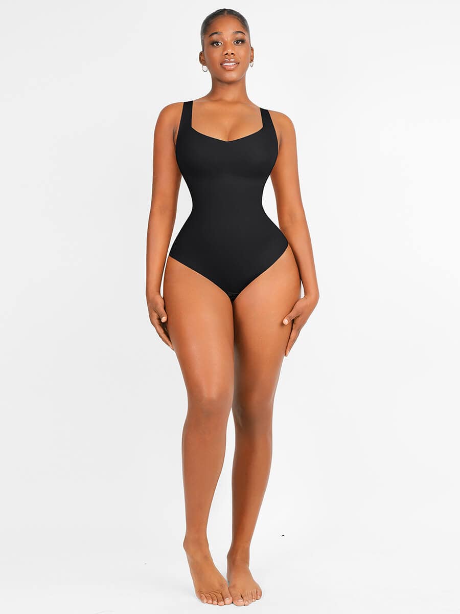 Slim V Neck Bodysuit