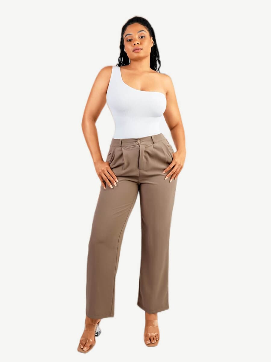 Seamless One-Shoulder Waist Sculpting Bodysuit