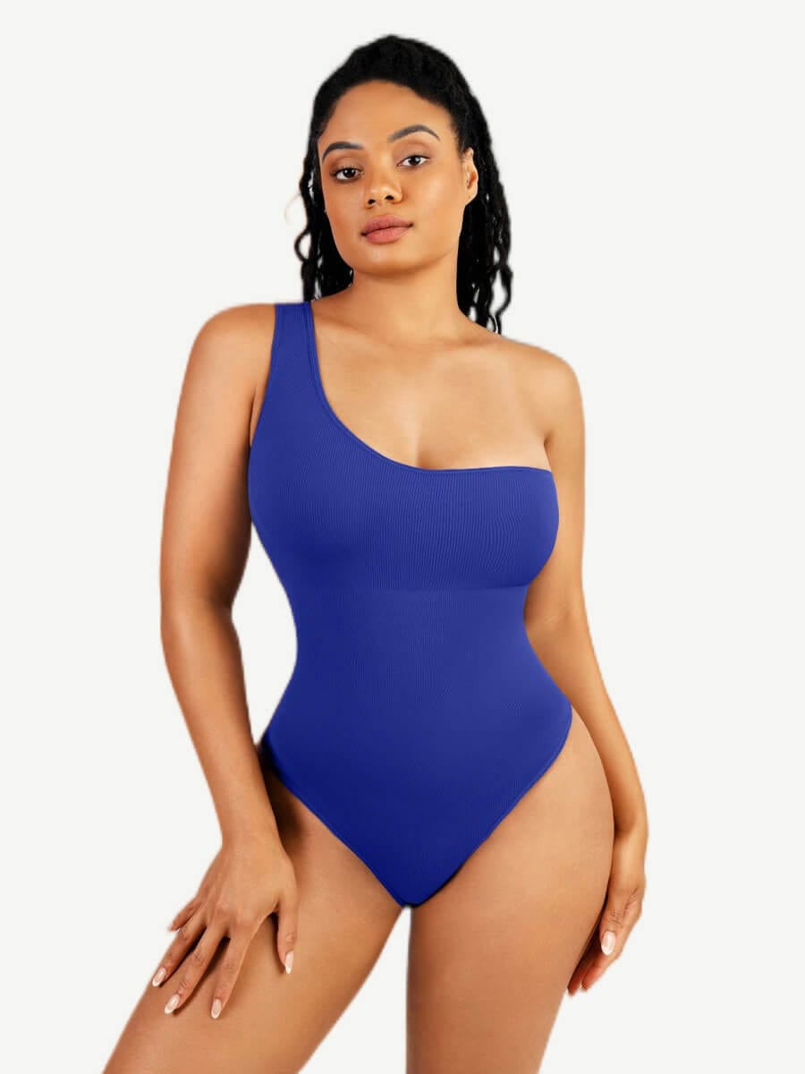 Seamless One-Shoulder Waist Sculpting Bodysuit