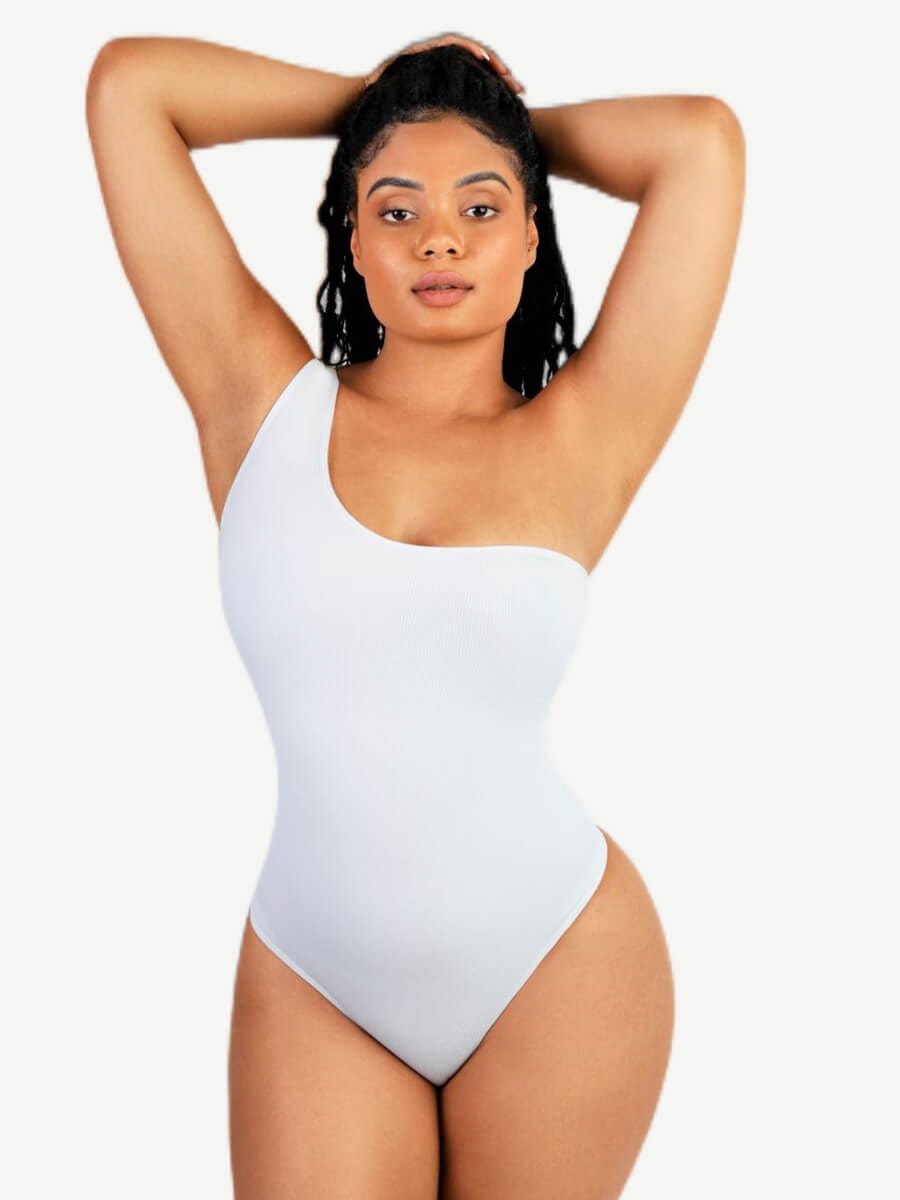 Seamless One-Shoulder Waist Sculpting Bodysuit
