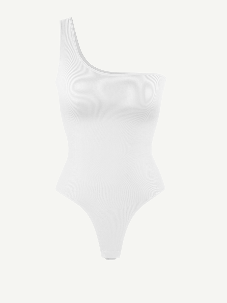 Seamless One-Shoulder Waist Sculpting Bodysuit