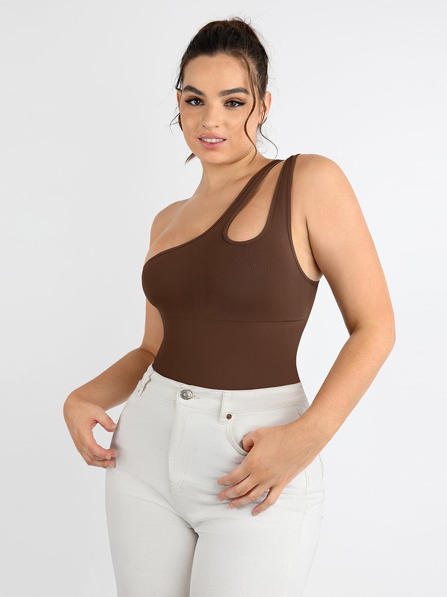One-shoulder Bodysuit