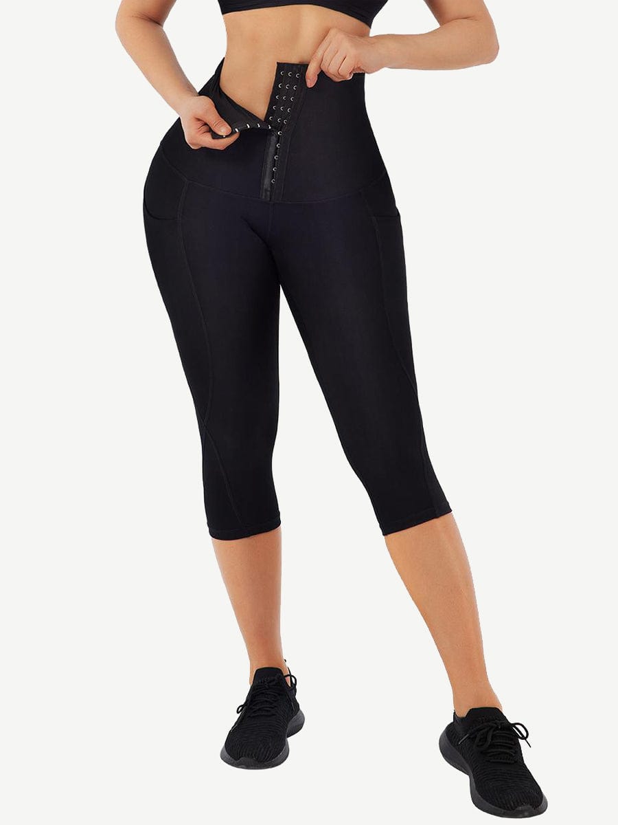 Mid-Rise Waist With Double-Layer With Pockets