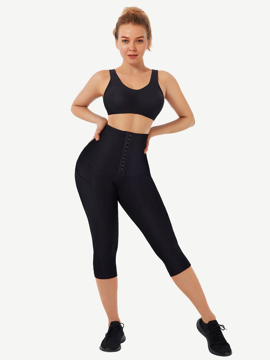 Mid-Rise Waist With Double-Layer With Pockets