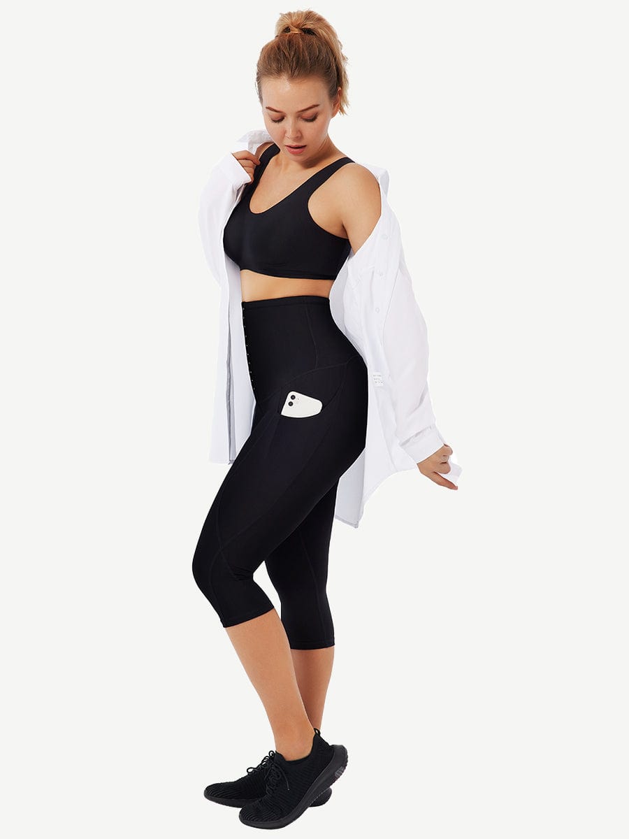 Mid-Rise Waist With Double-Layer With Pockets